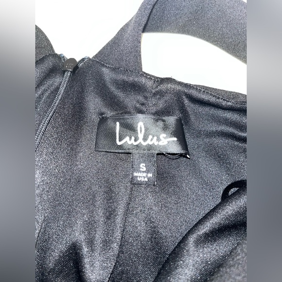 Lulus - Fitted Little Black Dress - Black - Picture 3 of 3